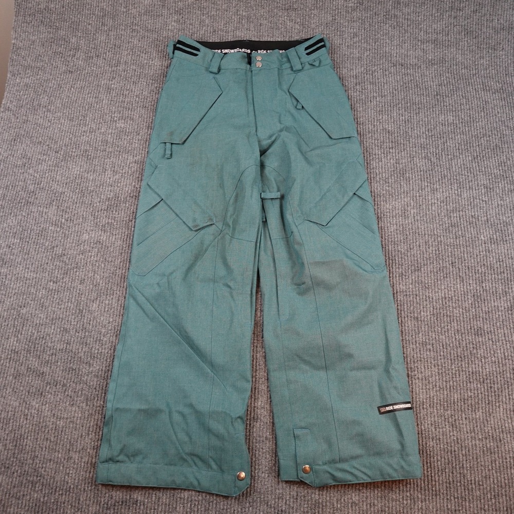 Ride Snowboards Ski Pants Kids XS Green Insulated Ski Snowboard Winter Outdoor